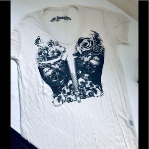 White T-Shirt Sz. S/M